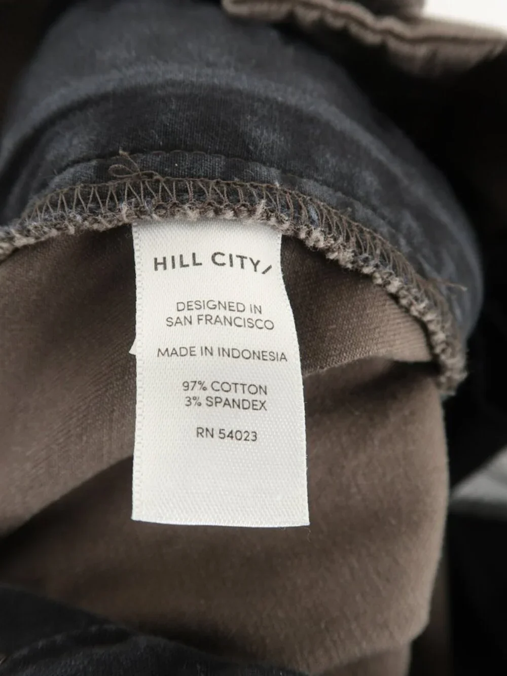 Hill‎ City Everyday Pant Mens 32X32 Washed Brown Stretch Chino